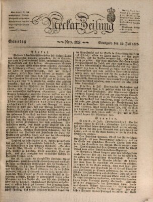 Neckar-Zeitung Sonntag 22. Juli 1827