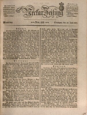 Neckar-Zeitung Montag 23. Juli 1827