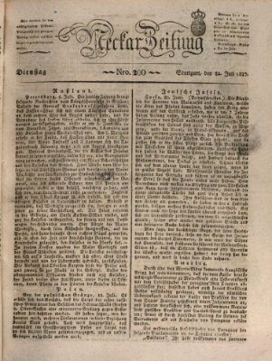 Neckar-Zeitung Dienstag 24. Juli 1827