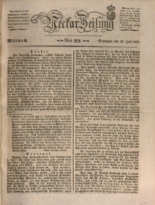 Neckar-Zeitung Mittwoch 25. Juli 1827