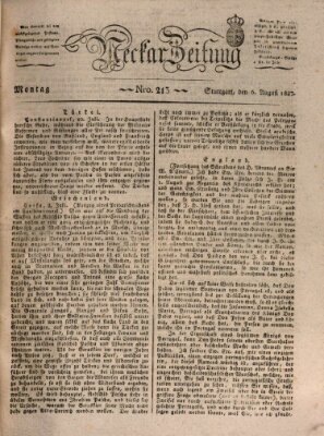 Neckar-Zeitung Montag 6. August 1827