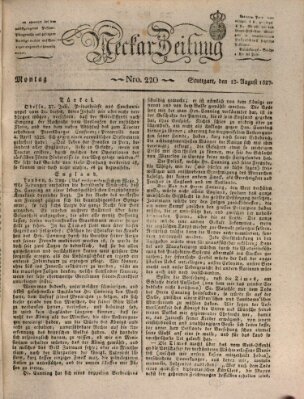 Neckar-Zeitung Montag 13. August 1827