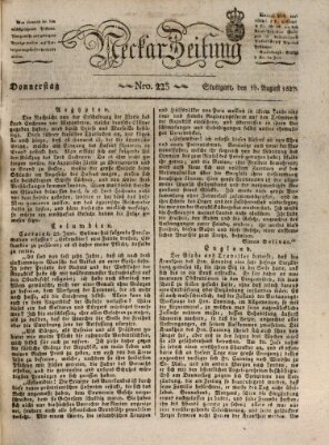 Neckar-Zeitung Donnerstag 16. August 1827