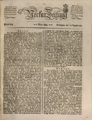 Neckar-Zeitung Freitag 17. August 1827