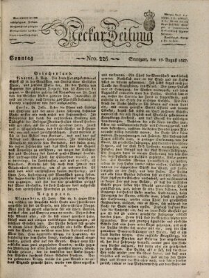 Neckar-Zeitung Sonntag 19. August 1827