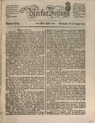 Neckar-Zeitung Donnerstag 23. August 1827