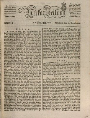 Neckar-Zeitung Freitag 24. August 1827