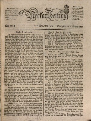 Neckar-Zeitung Montag 27. August 1827