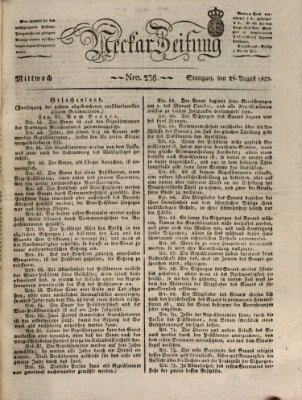 Neckar-Zeitung Mittwoch 29. August 1827