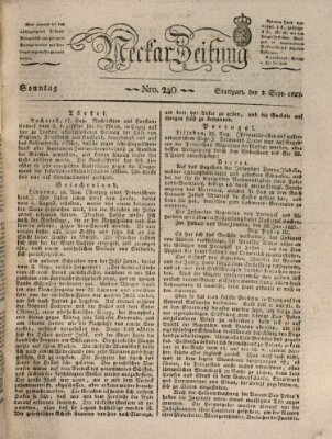 Neckar-Zeitung Sonntag 2. September 1827