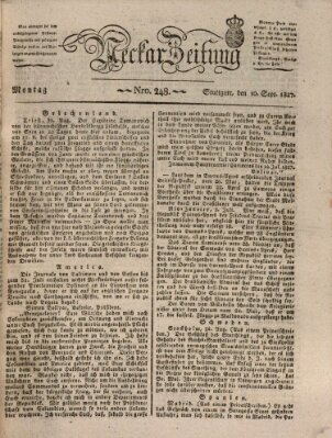 Neckar-Zeitung Montag 10. September 1827