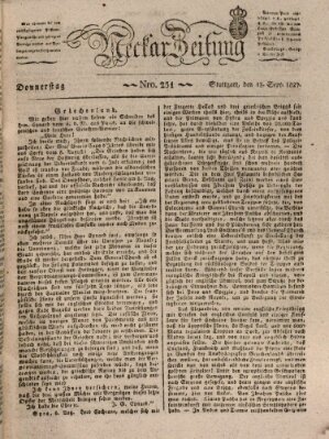 Neckar-Zeitung Donnerstag 13. September 1827