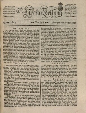 Neckar-Zeitung Donnerstag 27. September 1827