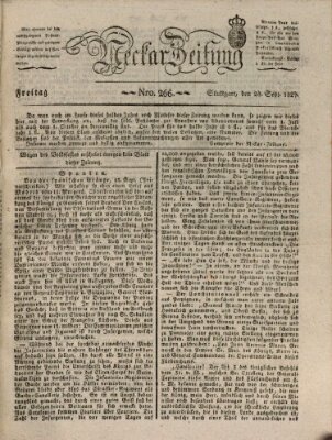 Neckar-Zeitung Freitag 28. September 1827