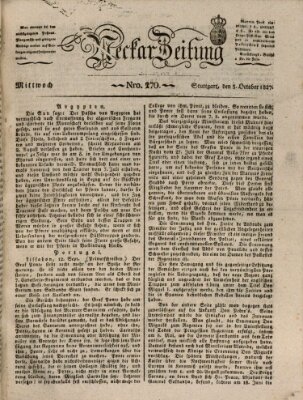 Neckar-Zeitung Mittwoch 3. Oktober 1827