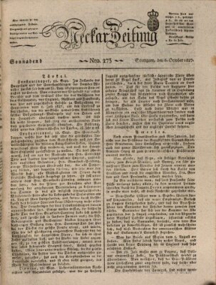 Neckar-Zeitung Samstag 6. Oktober 1827