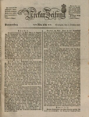 Neckar-Zeitung Donnerstag 11. Oktober 1827