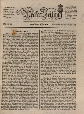 Neckar-Zeitung Dienstag 23. Oktober 1827