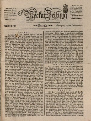 Neckar-Zeitung Mittwoch 24. Oktober 1827