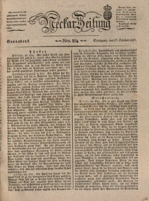 Neckar-Zeitung Samstag 27. Oktober 1827