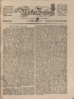 Neckar-Zeitung Sonntag 28. Oktober 1827