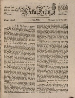 Neckar-Zeitung Samstag 10. November 1827