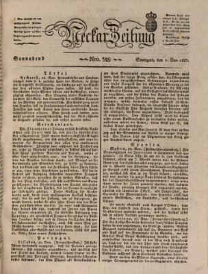 Neckar-Zeitung Samstag 1. Dezember 1827