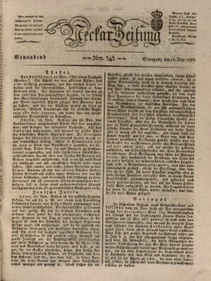 Neckar-Zeitung Samstag 15. Dezember 1827