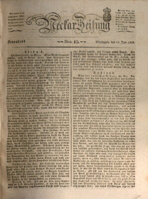 Neckar-Zeitung Samstag 12. Januar 1828