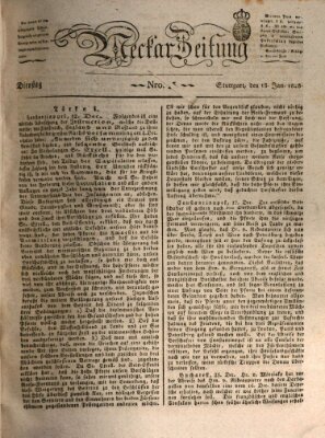 Neckar-Zeitung Dienstag 15. Januar 1828