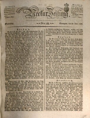 Neckar-Zeitung Sonntag 20. Januar 1828