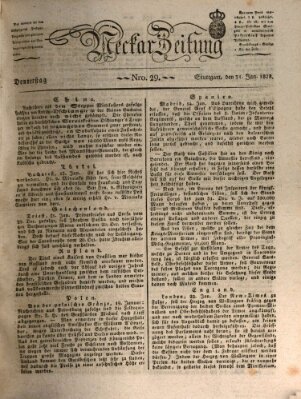 Neckar-Zeitung Donnerstag 31. Januar 1828