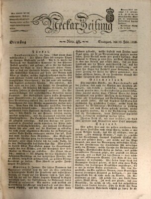 Neckar-Zeitung Dienstag 19. Februar 1828