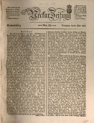 Neckar-Zeitung Donnerstag 21. Februar 1828