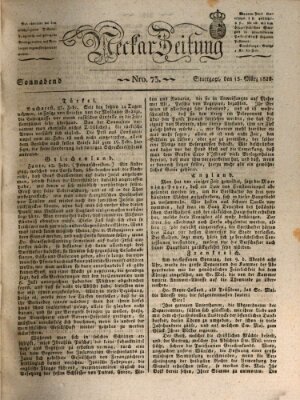 Neckar-Zeitung Samstag 15. März 1828