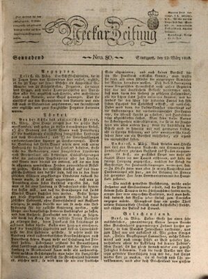 Neckar-Zeitung Samstag 22. März 1828