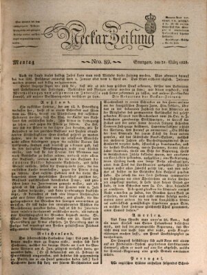 Neckar-Zeitung Montag 31. März 1828