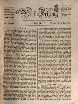 Neckar-Zeitung Mittwoch 2. April 1828