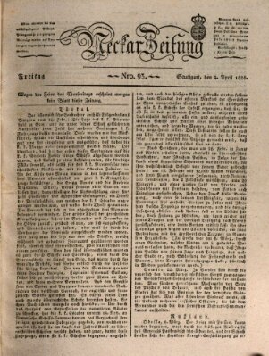 Neckar-Zeitung Freitag 4. April 1828