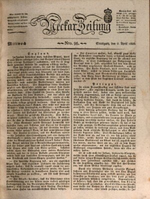 Neckar-Zeitung Mittwoch 9. April 1828