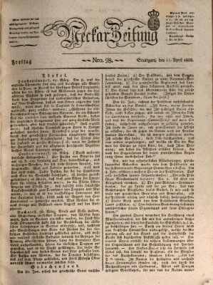 Neckar-Zeitung Freitag 11. April 1828