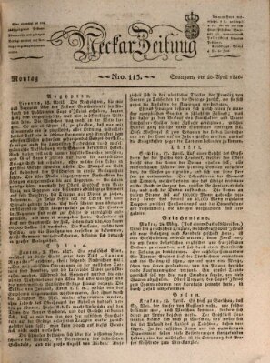 Neckar-Zeitung Montag 28. April 1828