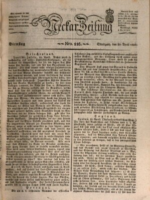 Neckar-Zeitung Dienstag 29. April 1828