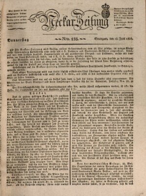 Neckar-Zeitung Donnerstag 12. Juni 1828