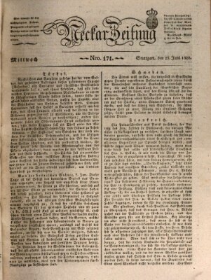 Neckar-Zeitung Mittwoch 25. Juni 1828