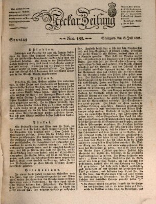 Neckar-Zeitung Sonntag 13. Juli 1828