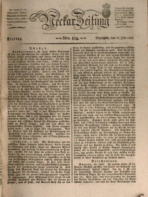 Neckar-Zeitung Freitag 18. Juli 1828