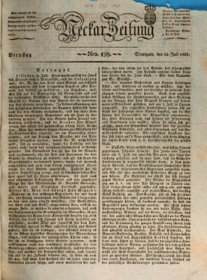 Neckar-Zeitung Dienstag 22. Juli 1828