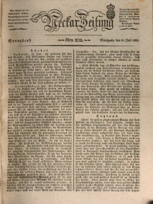 Neckar-Zeitung Samstag 26. Juli 1828