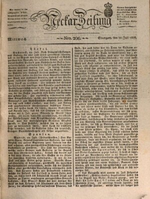 Neckar-Zeitung Mittwoch 30. Juli 1828